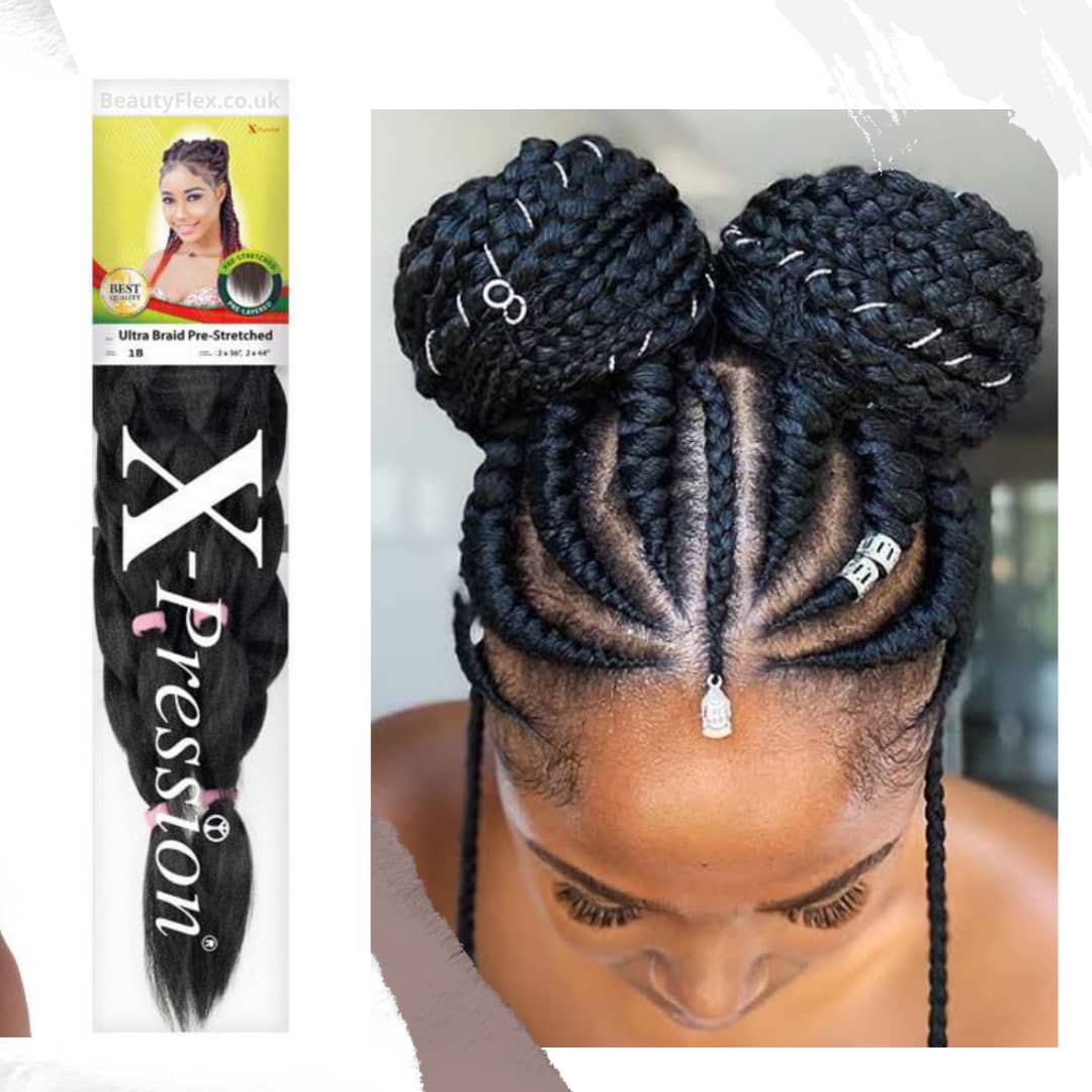 PRE-STRETCHED LAGOS XPRESSION BRAID, SINGLE FULL PACK