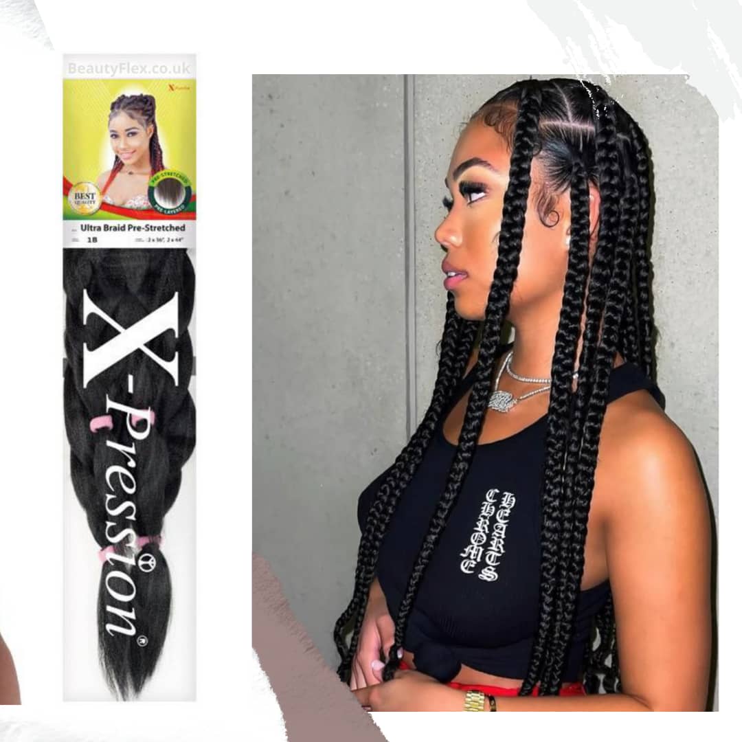 PRE-STRETCHED LAGOS XPRESSION BRAID, SINGLE FULL PACK