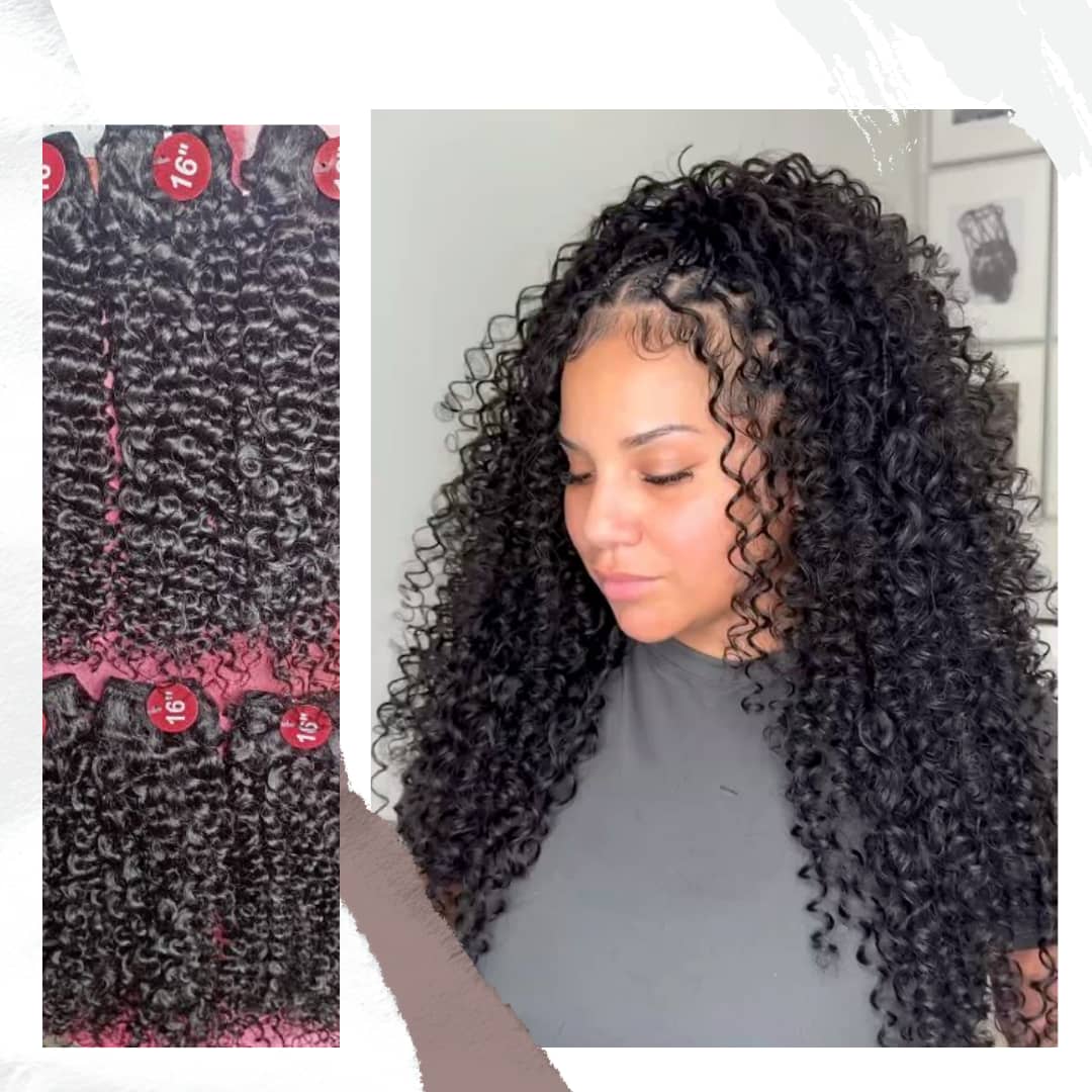 PACKET HAIR KINKY CURLY 12A BOHO BRAIDS BUNDLE