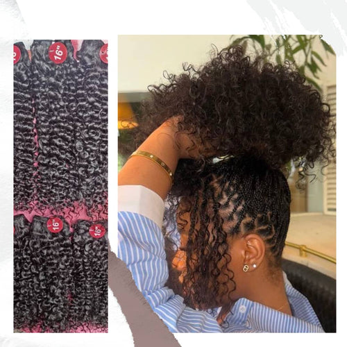 PACKET HAIR KINKY CURLY 12A BOHO BRAIDS BUNDLE