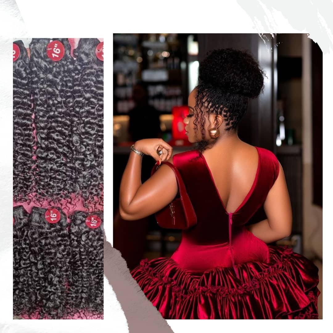 PACKET HAIR KINKY CURLY 12A BOHO BRAIDS BUNDLE