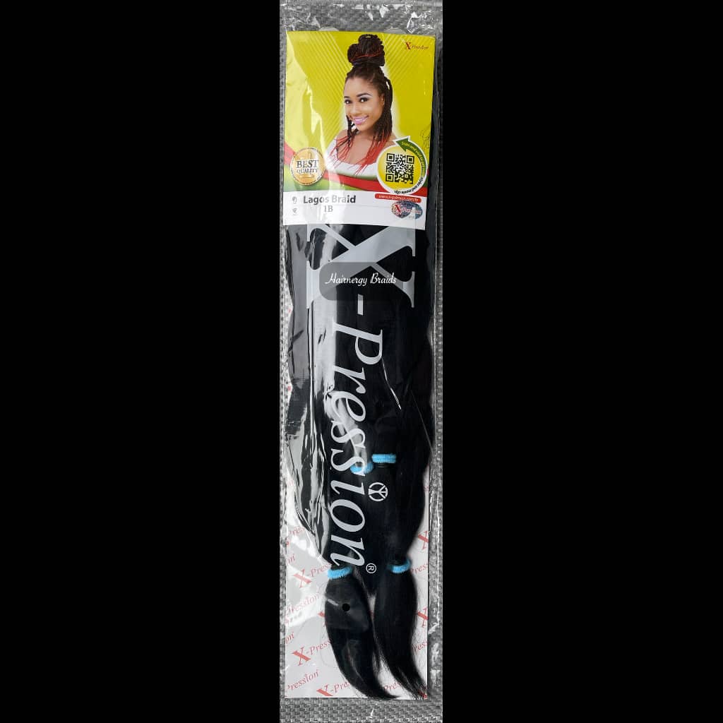 PRE-STRETCHED LAGOS XPRESSION BRAID, SINGLE FULL PACK