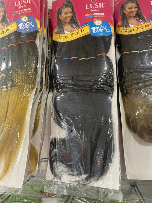 Lush Braiding Hair Extension Jumbo Pack 230g, 82" SuperLight, Soft and Shiny